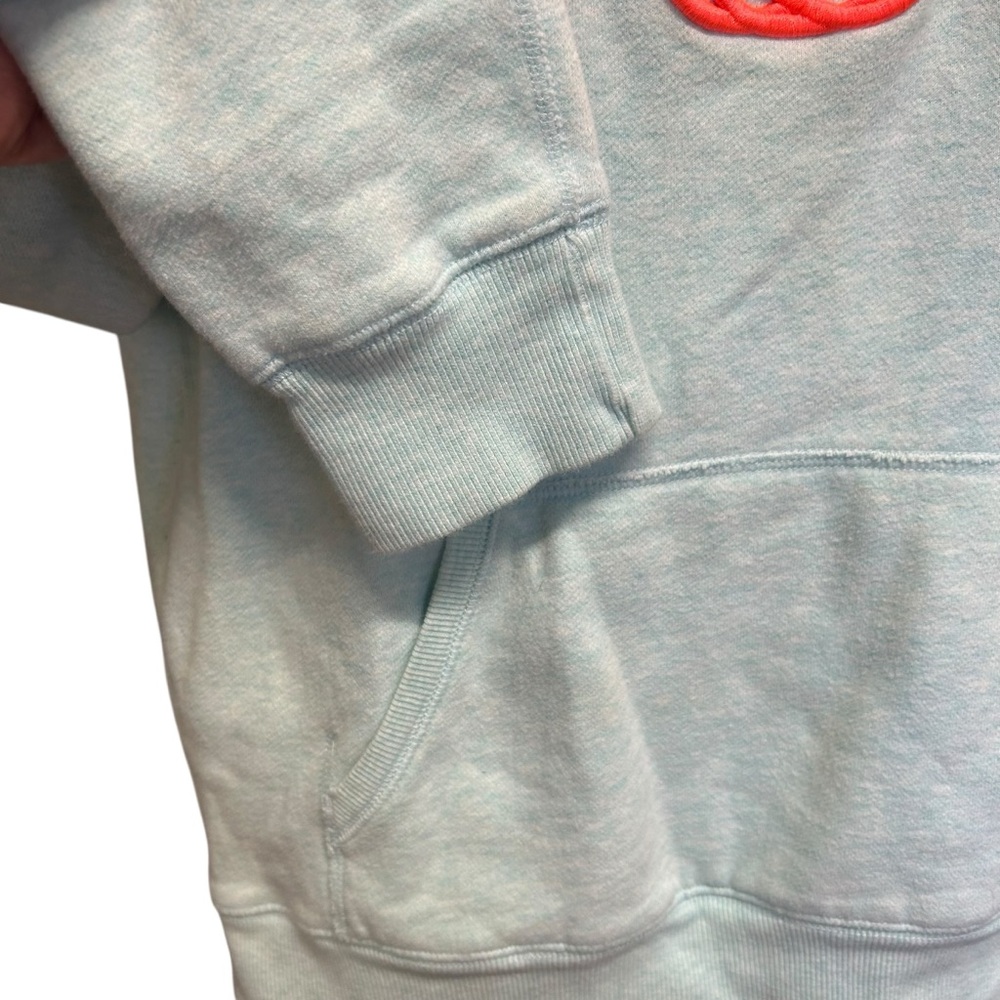 Tna Aritzia Baltic Hoodie Mint Green Aqua Orange Spiro Logo Size M - Picture 3 of 8